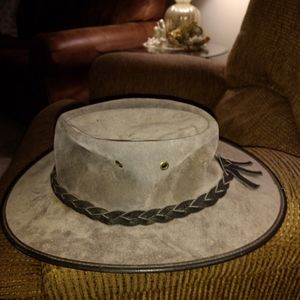 Grey Barmah Hat